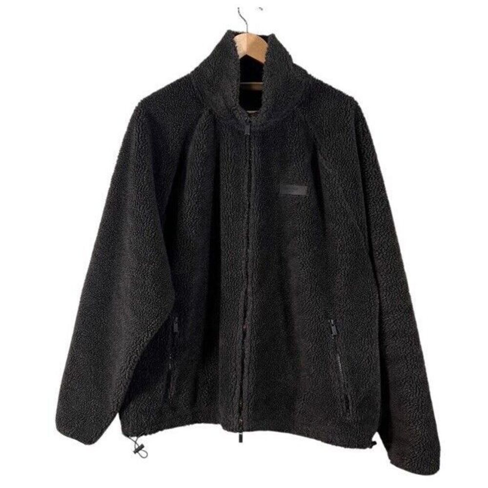 Fear of God Sherpa Fleece Full Zip Womens Mens Large Gray Oversized